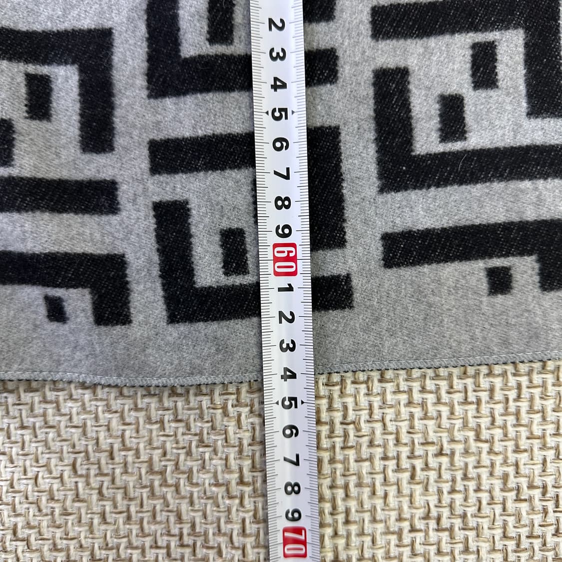 실측확인 주카 패턴 울 스카프 0331D 상품이미지3