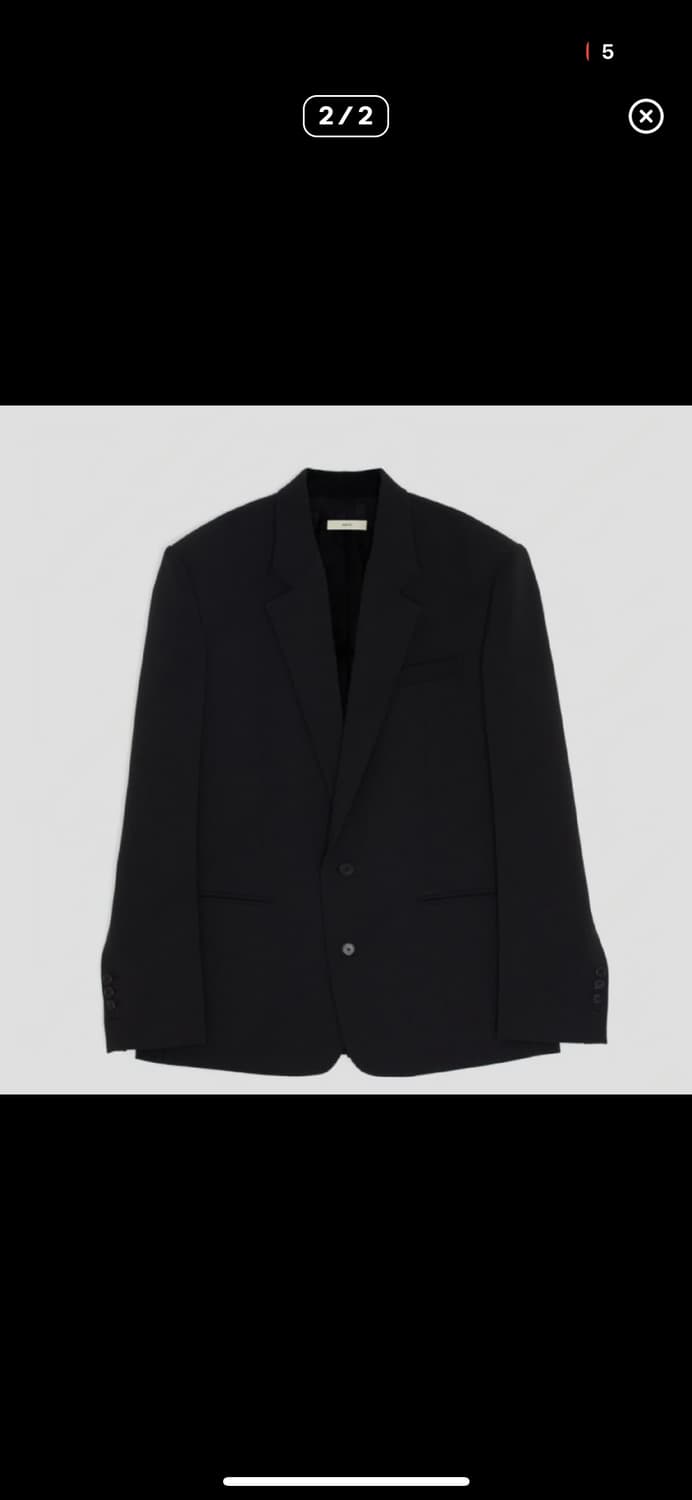 렉토 오버사이즈 블레이저 블랙 L 상품이미지3