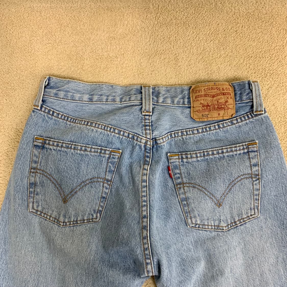 빈티지 리바이스 501 워싱 데님팬츠(29사이즈) 여자청바지 남자청바지 상품이미지4