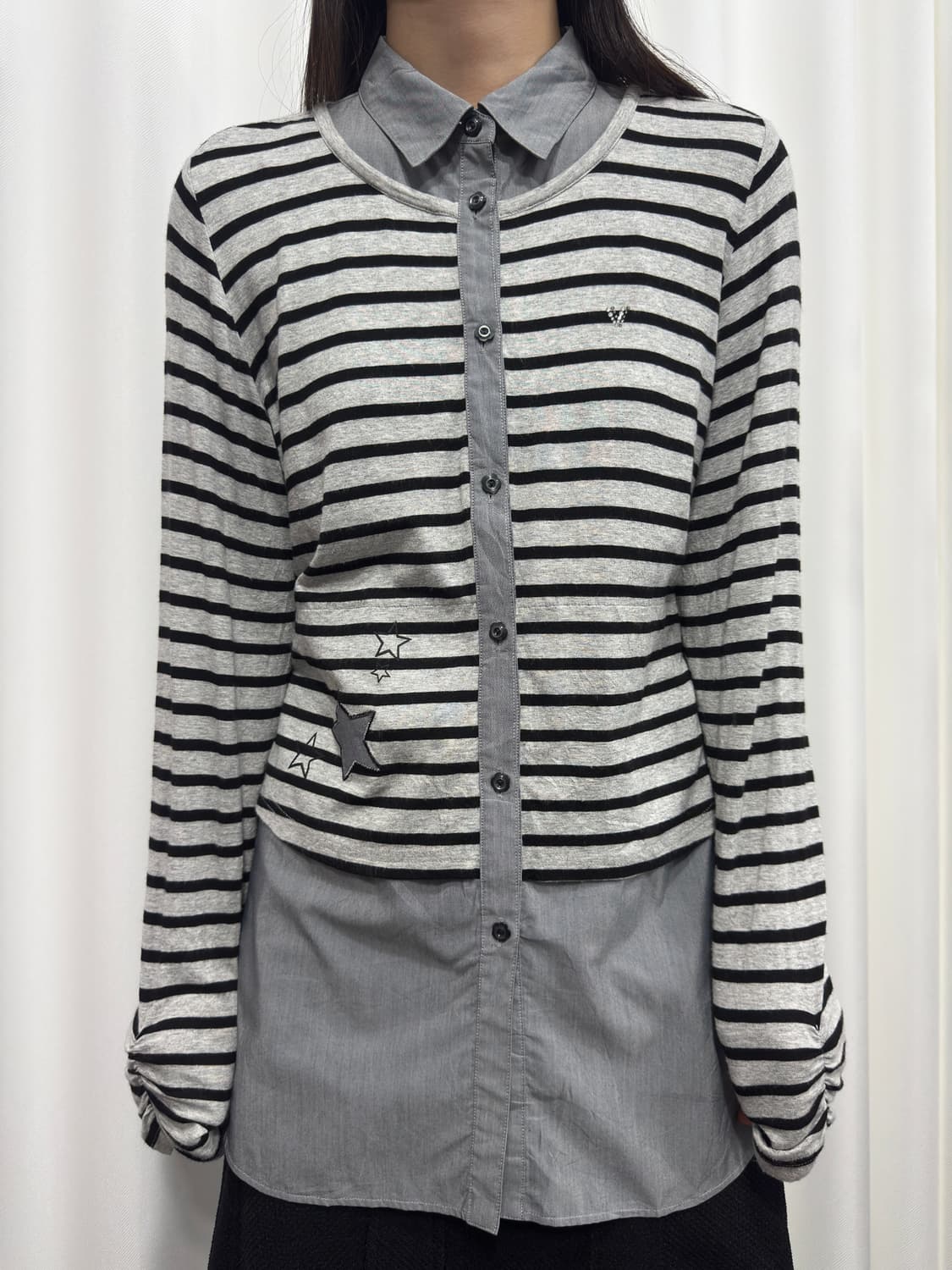 vagiie shirt layered top 상품이미지1