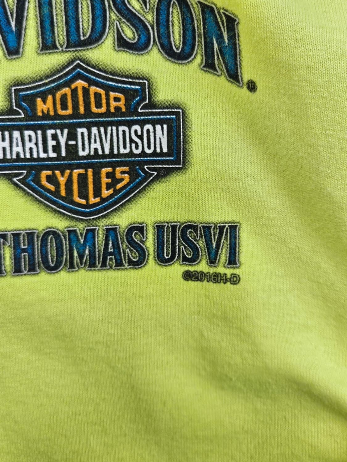 할리데이비슨 샬롯아말리에 세인트토머스 롱슬리브 (2XL추정)/ 11658 상품이미지6