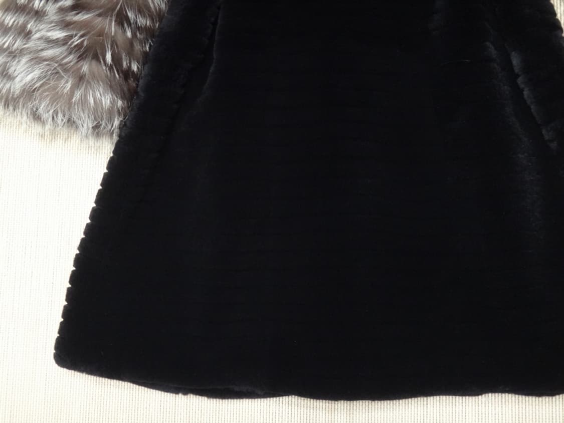 (55size) 2050STYLE 천연모피 폭스배색 코트 상품이미지8