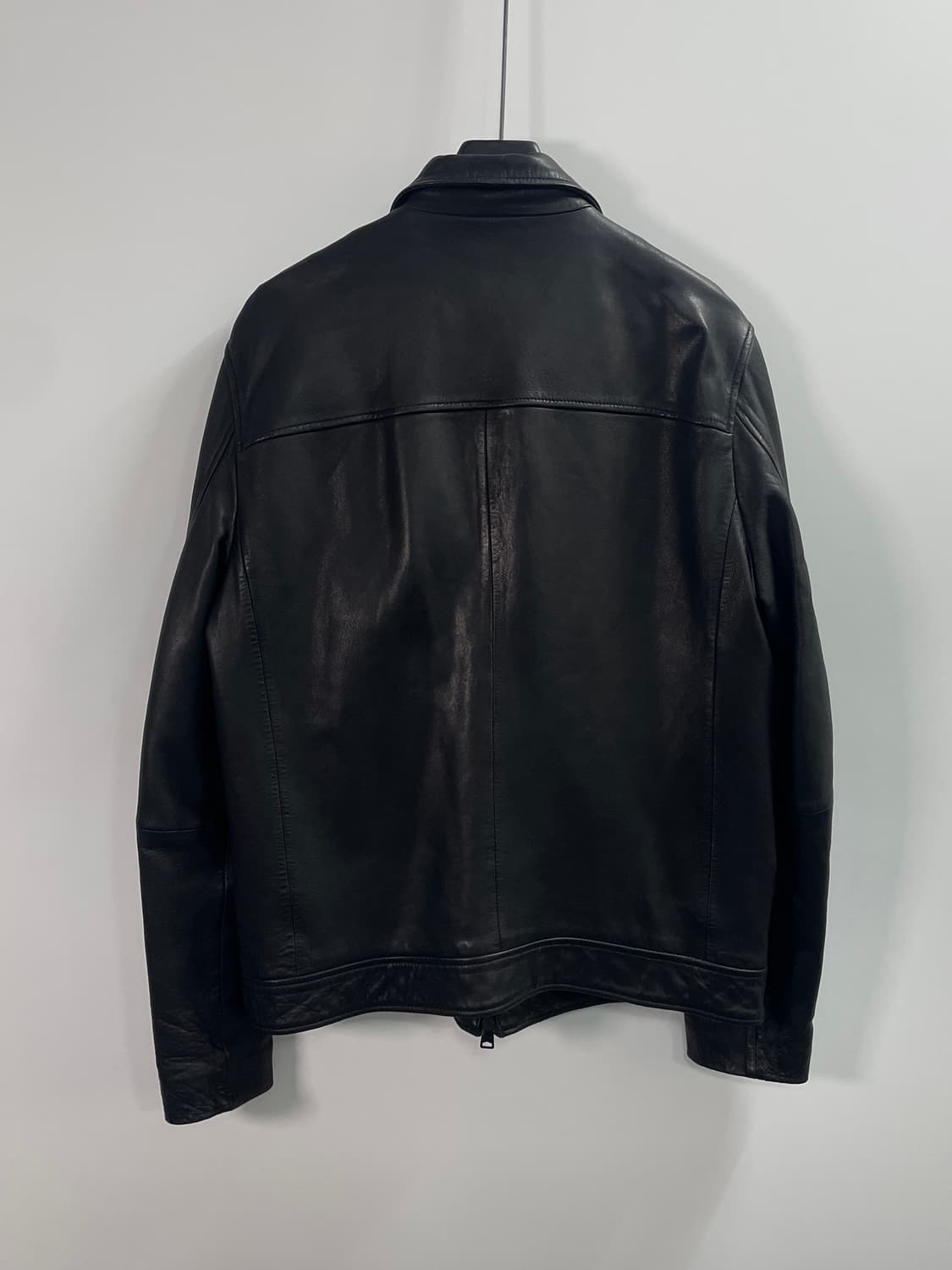 올세인츠 블랙 리얼레더 라이더 자켓 (on.659)   상품이미지3