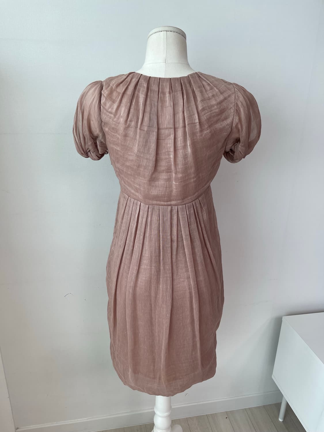 바네사부르노 원피스 핑크 쉬폰 원피스 36 (44) 상품이미지4