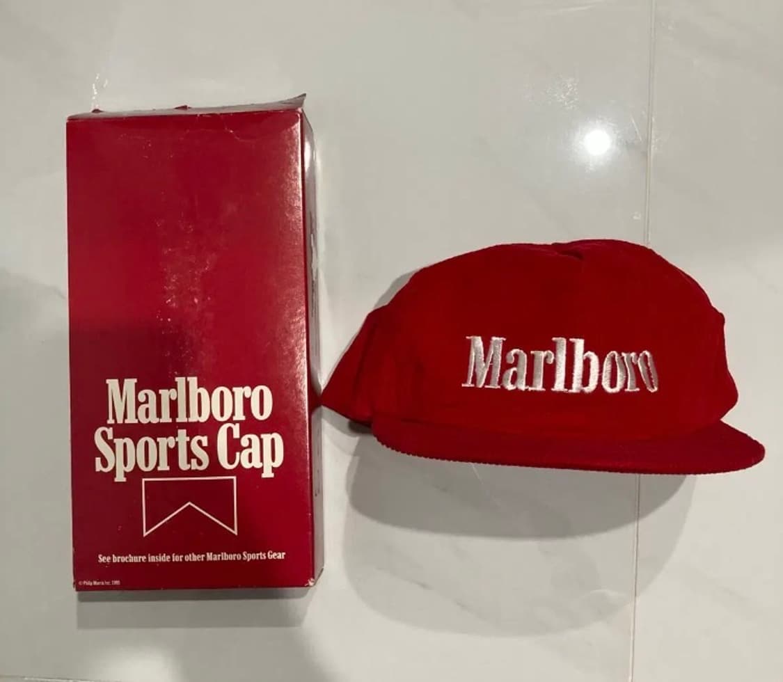 80s(Made in Taiwan) Marlboro 코듀로이 캡 상품이미지2