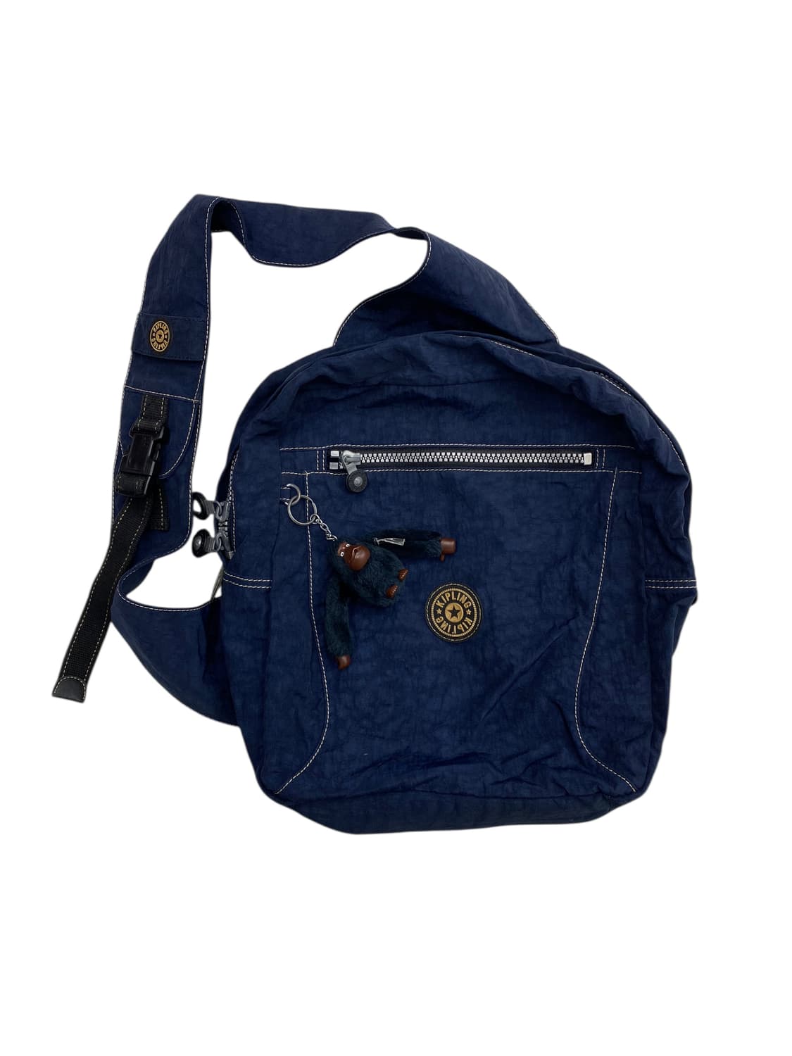 키플링 y2k 네이비 원숄더 백팩 상품이미지1