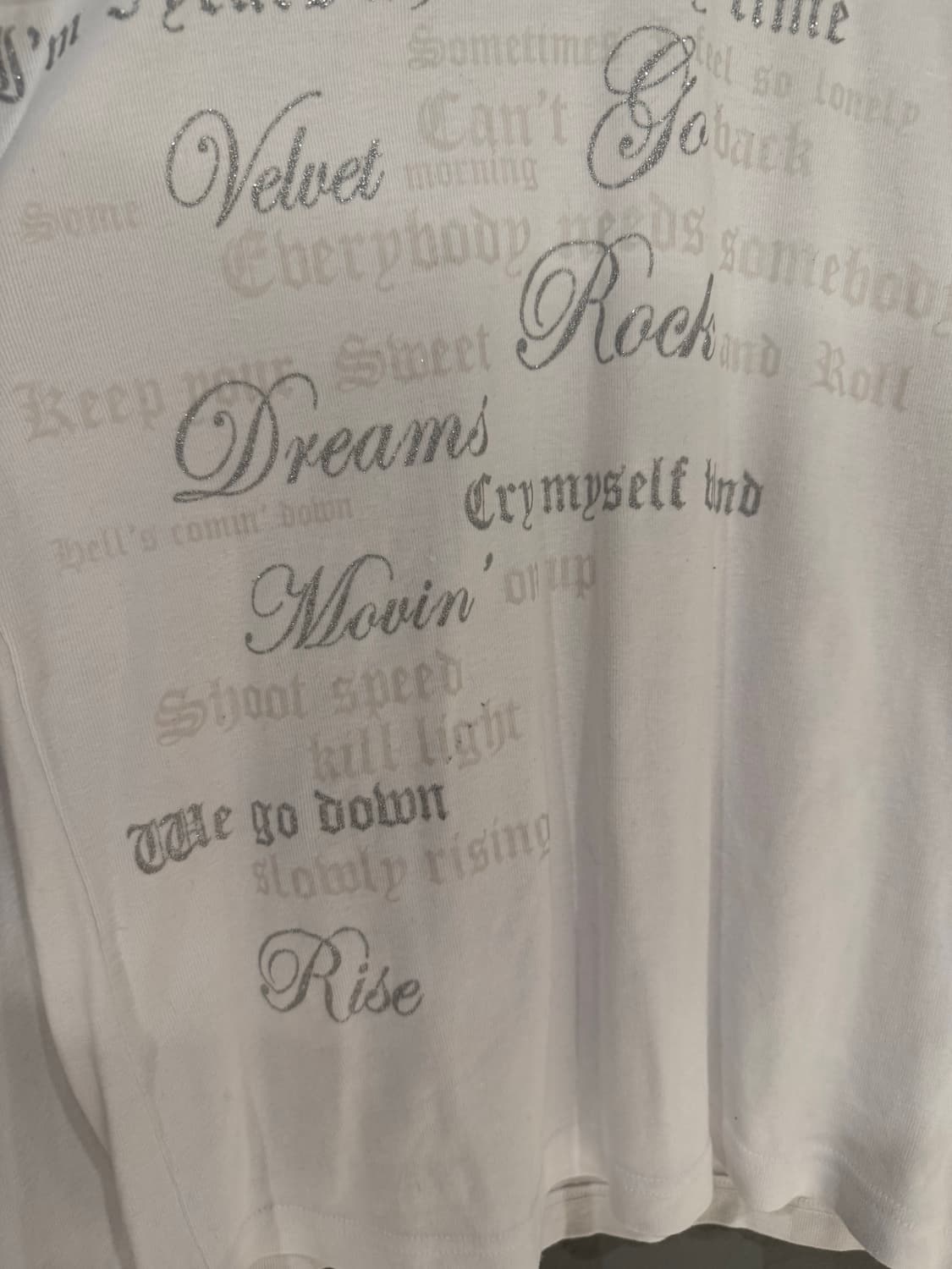 y2k lettering detail v-neck long sleeve 상품이미지7