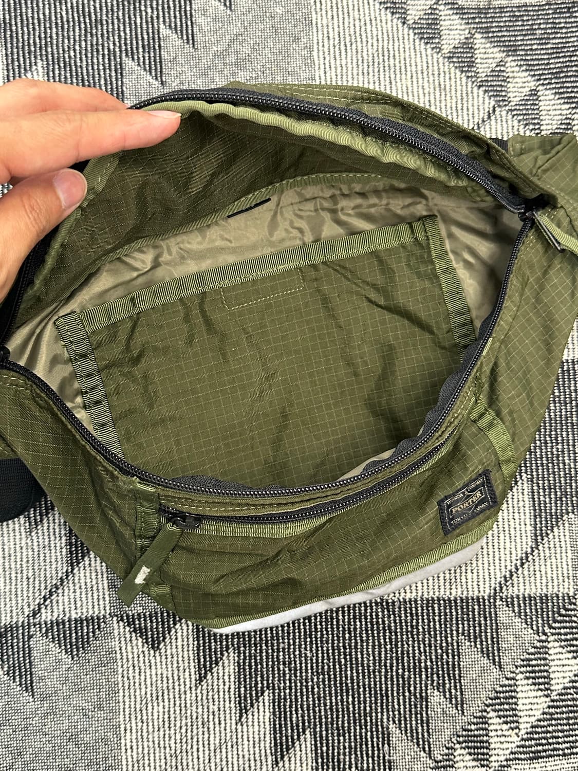 포터 립스탑 웨이스트백 힙색 상품이미지5