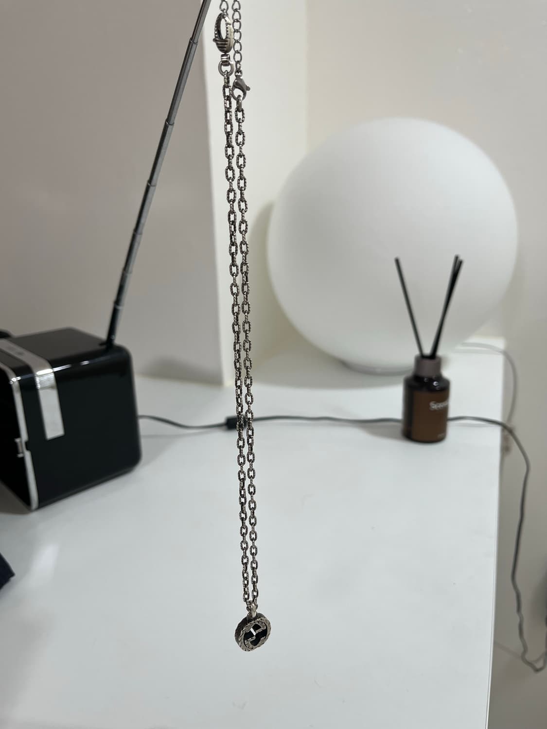 구찌 인터로킹 G 펜던트 네클리스 실버목걸이 상품이미지4