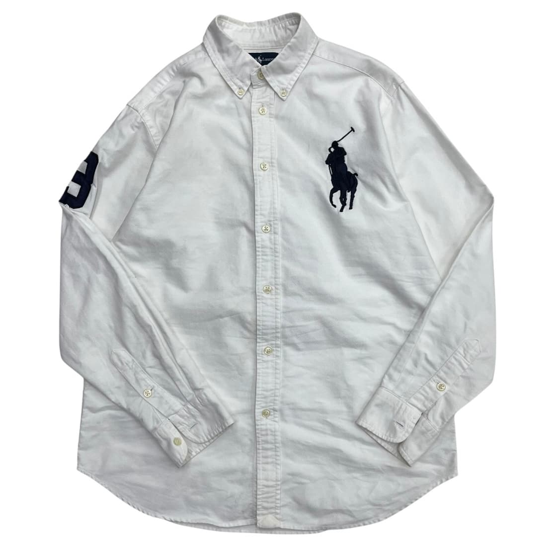 폴로 랄프로렌 네이비 빅포니 화이트 셔츠 L 상품이미지2