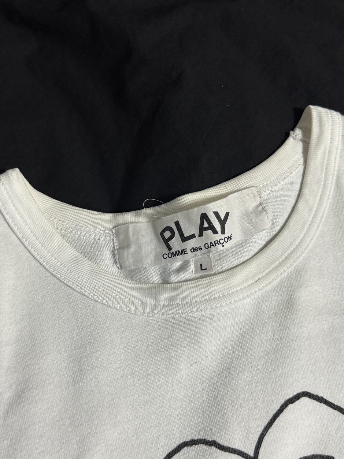 꼼데가르송 플레이 프린팅 반팔티 상품이미지2