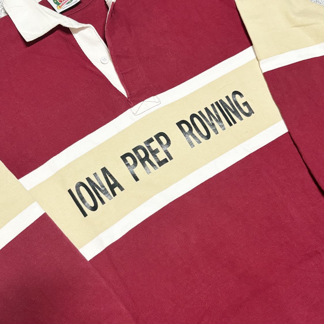 빈티지 바바리안 스포츠웨어 럭비 티셔츠 'IONA PREP ROWING' 상품이미지4