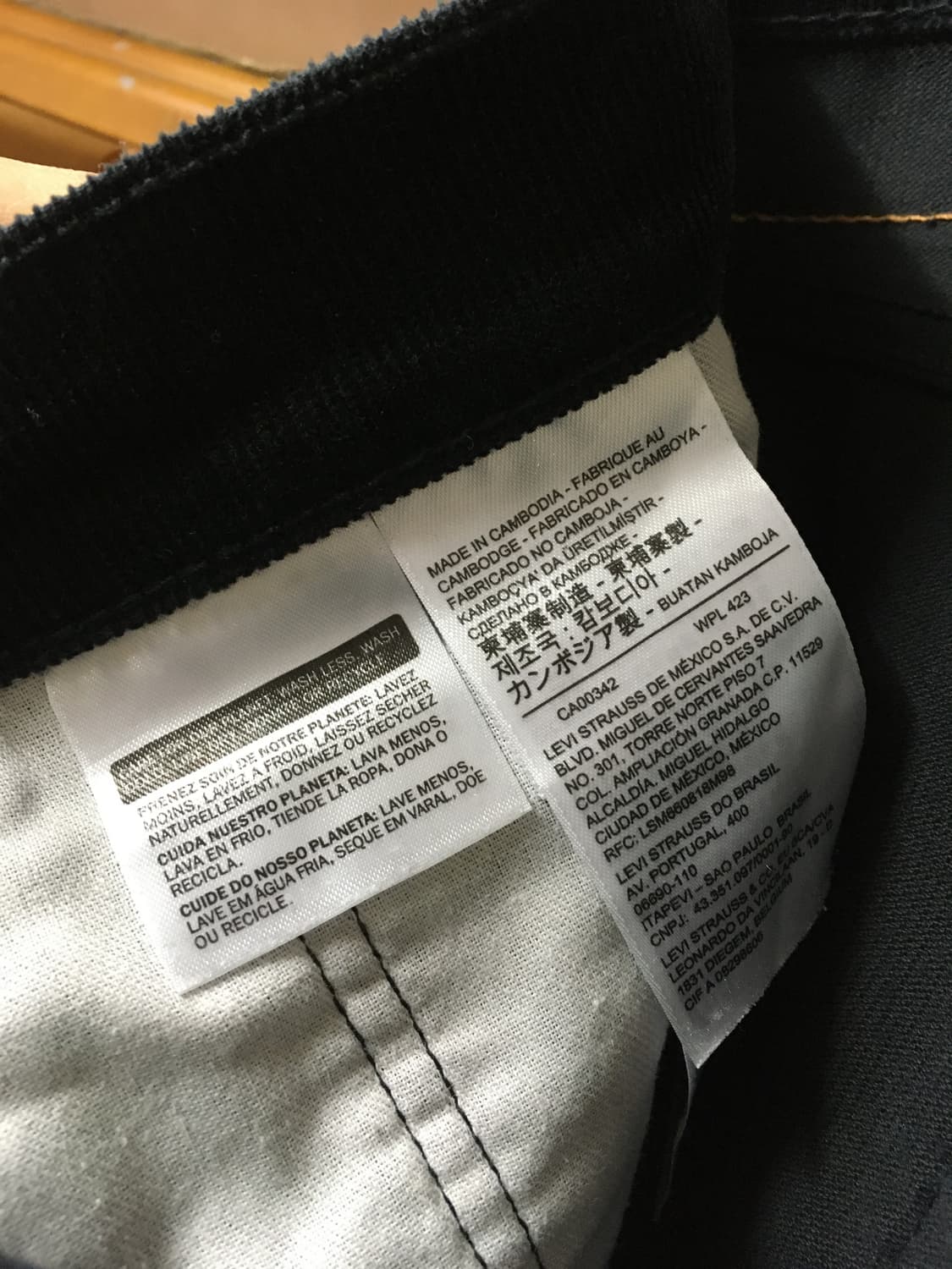 (32) 리바이스 502 코듀로이 블랙 상품이미지3