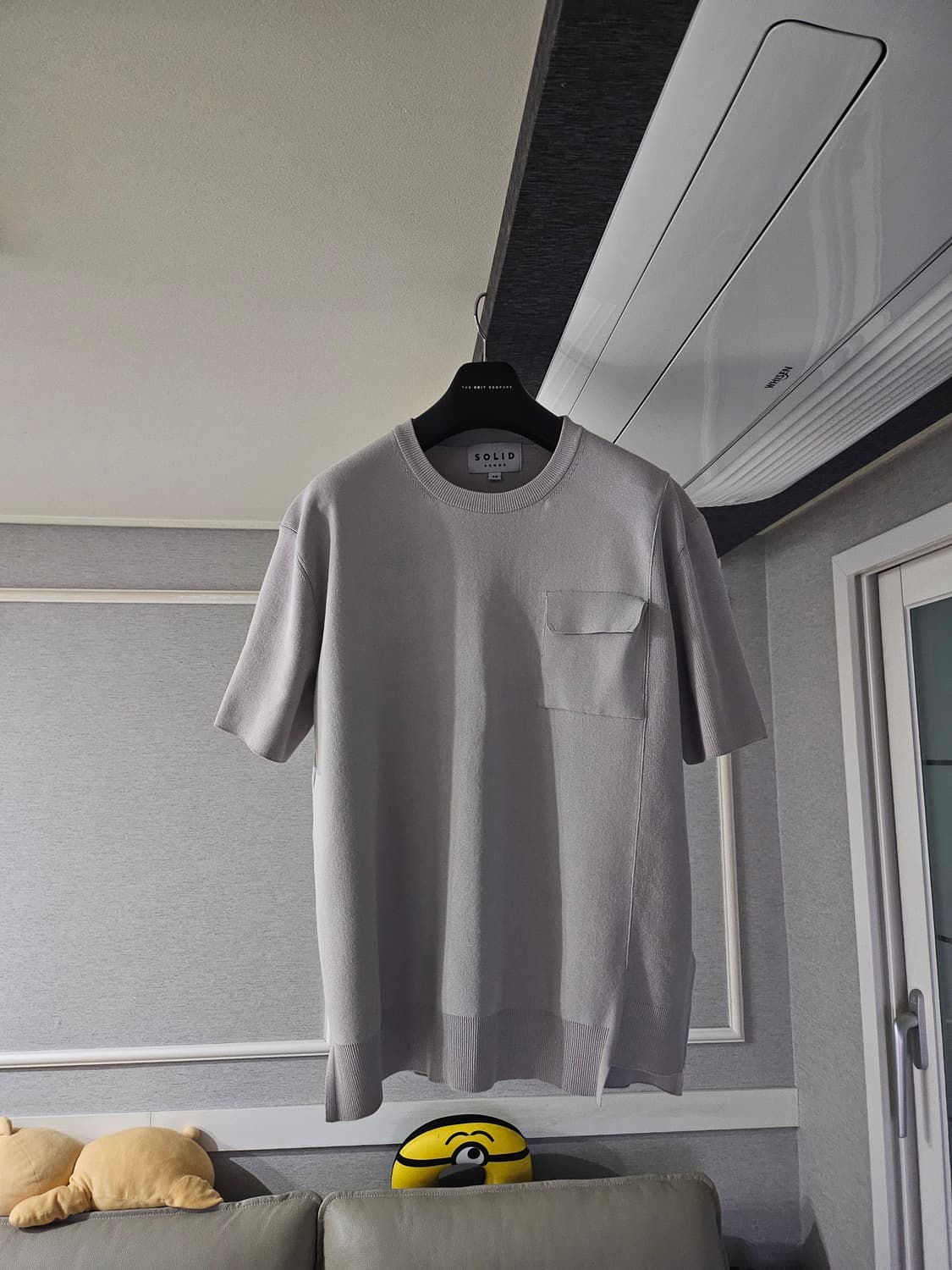 [거의 새것] 솔리드옴므 니트 포켓 반팔 티셔츠 48 상품이미지1