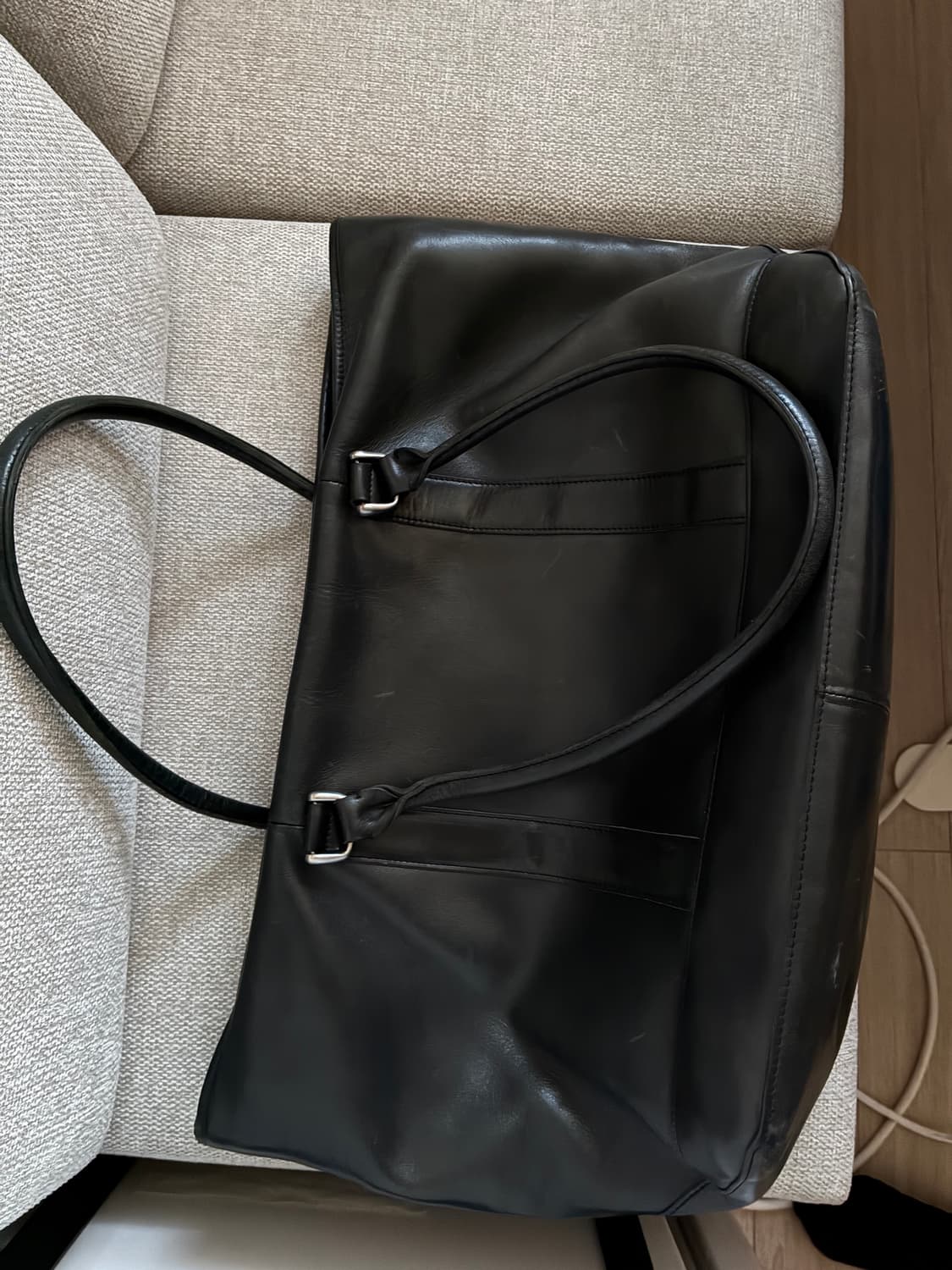 LL Bean 엘엘빈 빈티지 레더 빅 토트백 상품이미지1