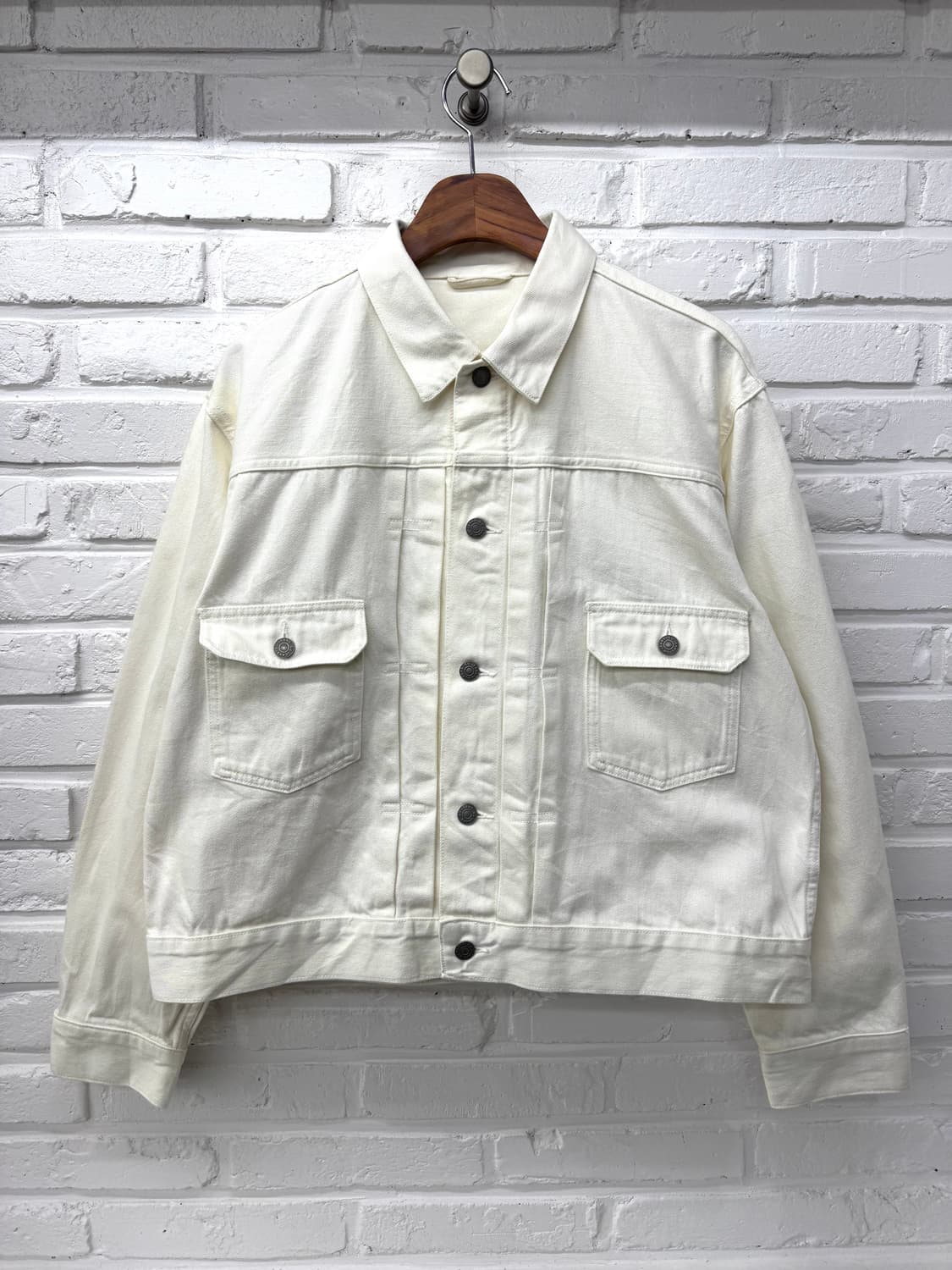 Gu 화이트 데님 트러커 자켓 상품이미지3