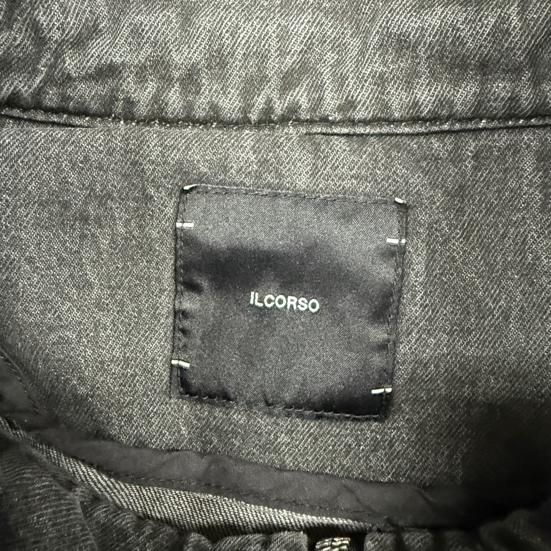 (XL)일꼬르소 ILCORSO 흑청 데님자켓(2WAY지퍼) 상품이미지2