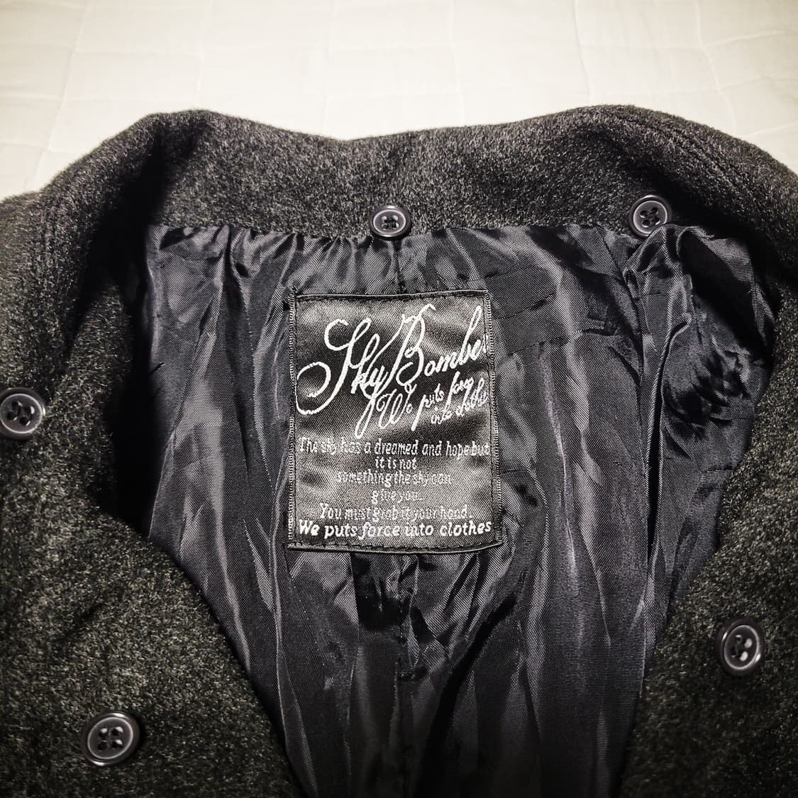 '00s Sky Bomber Wool Blend Short Coat 상품이미지6