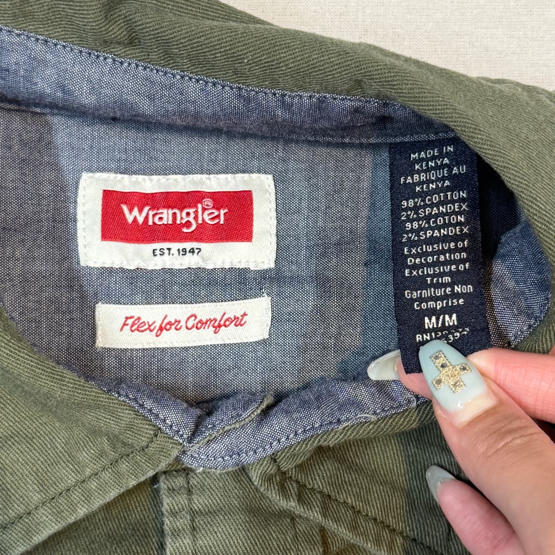 M) Wrangler 랭글러 투포켓 워크웨어 코튼 셔츠 W39 상품이미지6