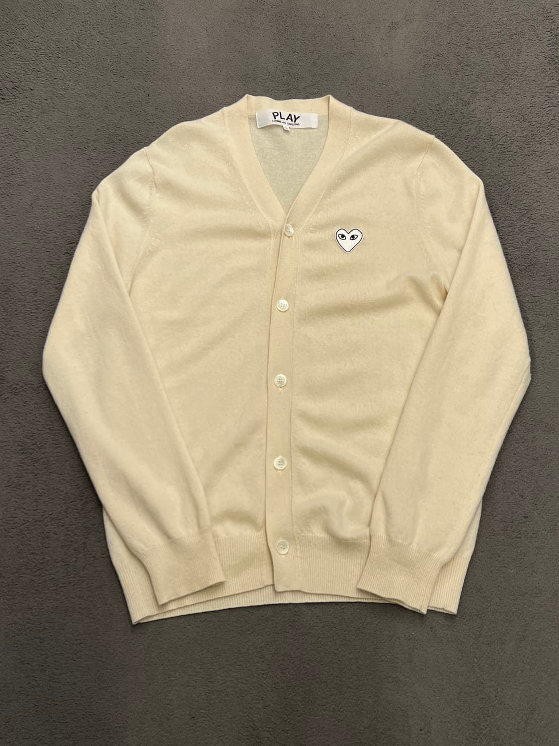 꼼데가르송 아이보리 가디건 처분  상품이미지1