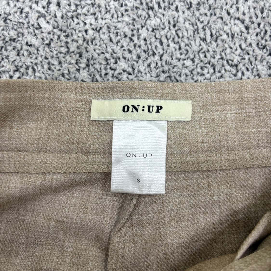 S 온업 배색 레더 슬랙스 바지 0406J 상품이미지4