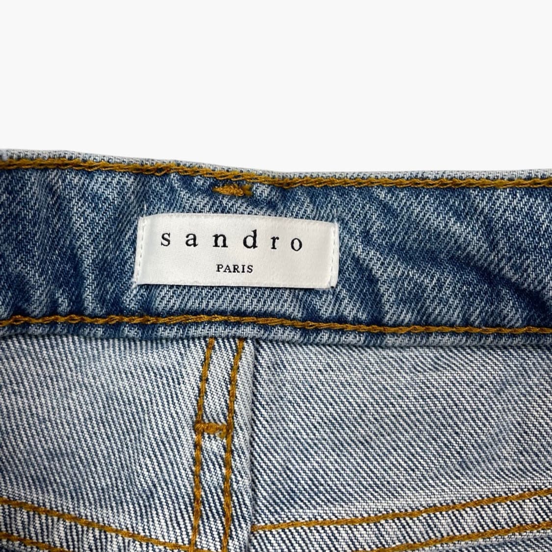 산드로 Sandro 중청 알렉스진 버튼플라이 데님 팬츠 36 상품이미지3