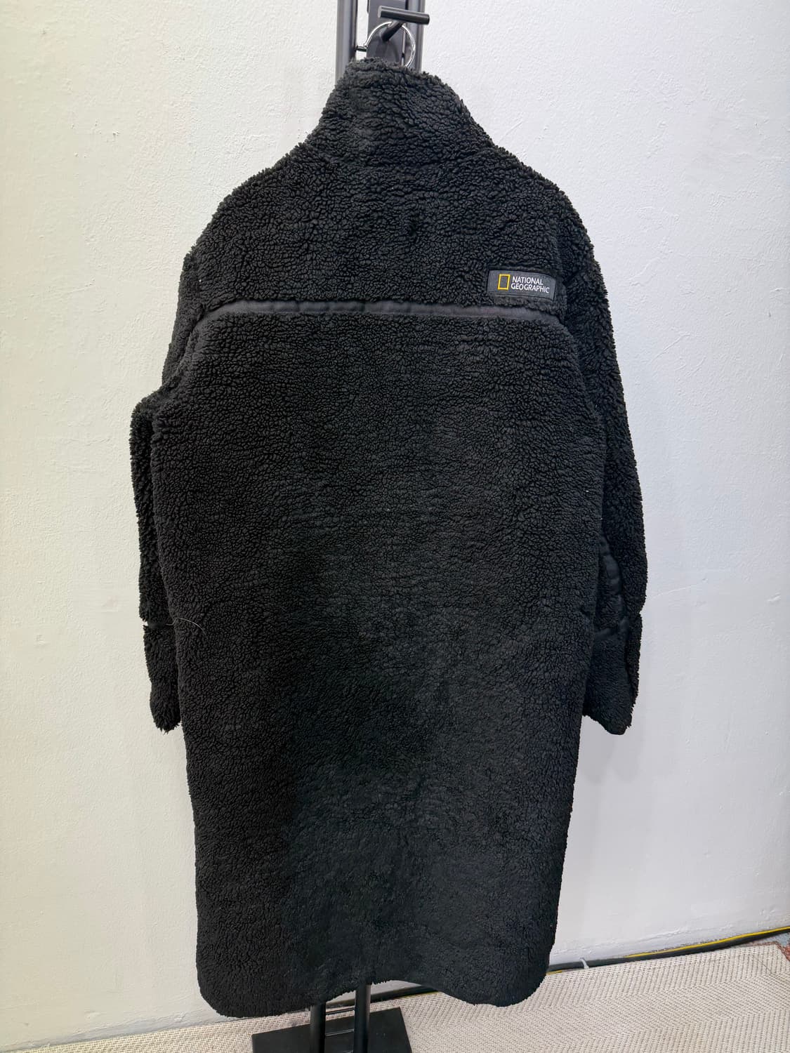 정품) 내셔널지오그래픽 검정 오버핏 뽀글이 플리스 M 상품이미지6