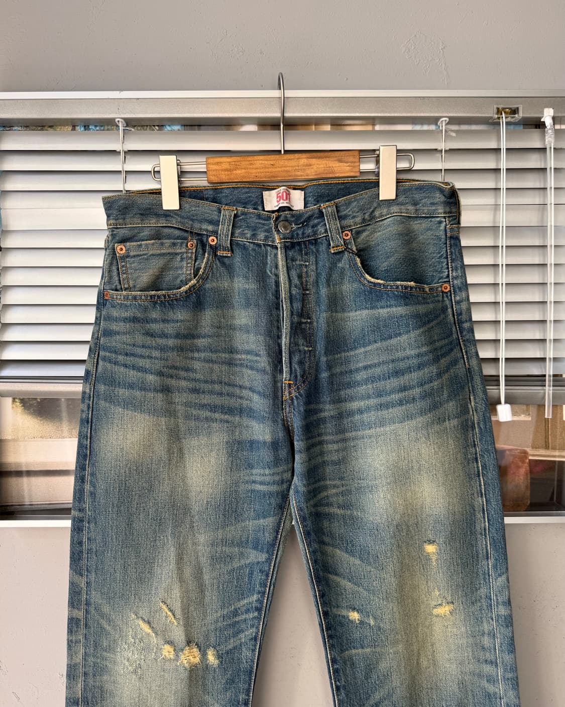 Levi's 501 washed denim pants 상품이미지2