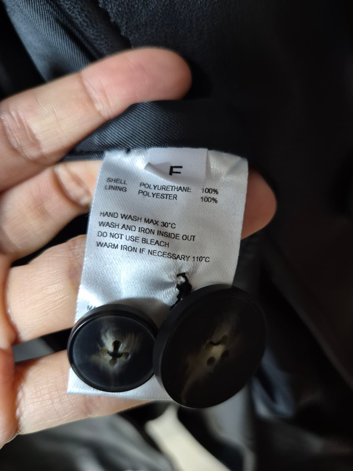 커렌트 블랙 레더 롱 트렌치 코트 가죽코트 상품이미지8