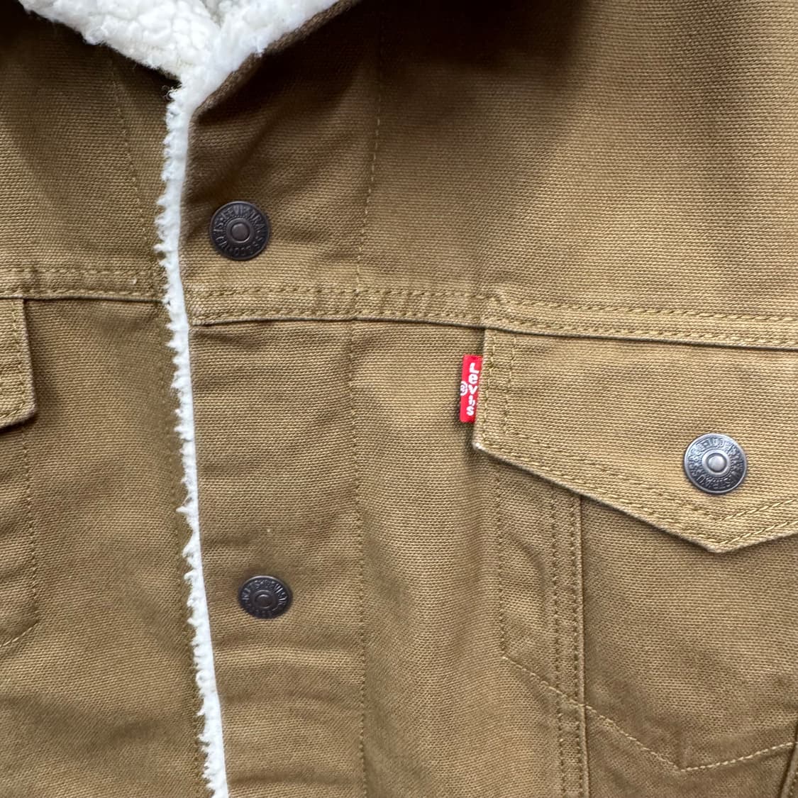리바이스 타입 3 쉐르파 트러커 자텟 베이지 상품이미지5