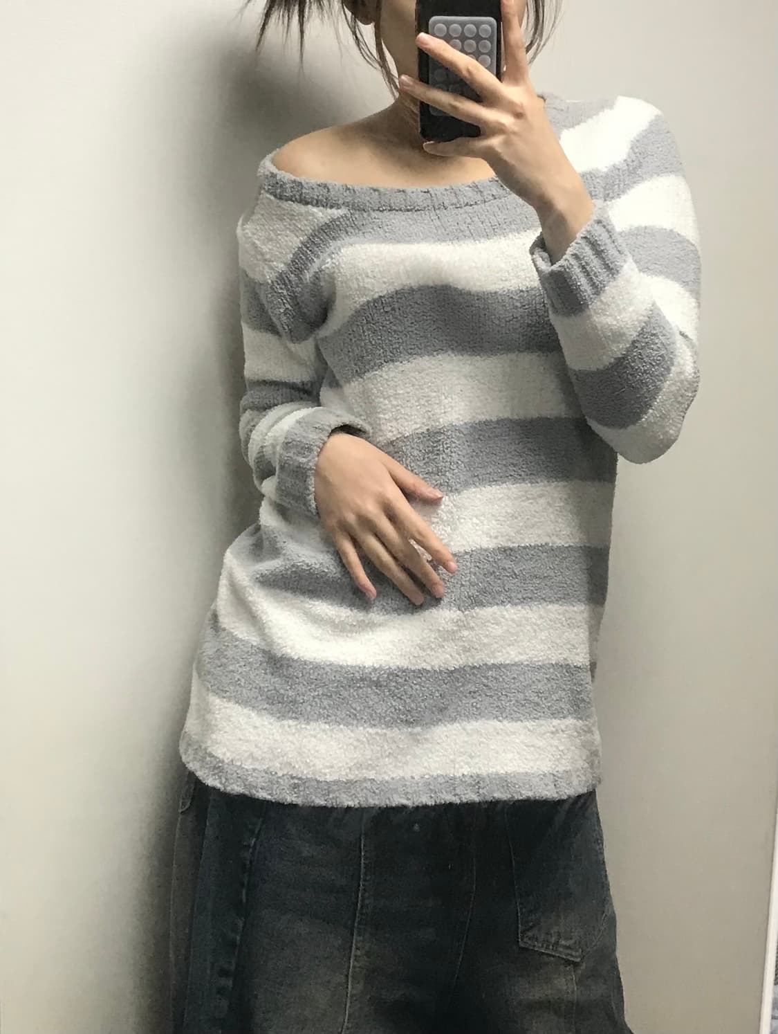 스트라이프 빈티지 니트 상품이미지1