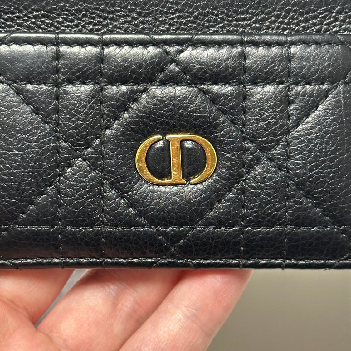 [풀구성] 디올 CD 카로 까나쥬 카드지갑 블랙 상품이미지3
