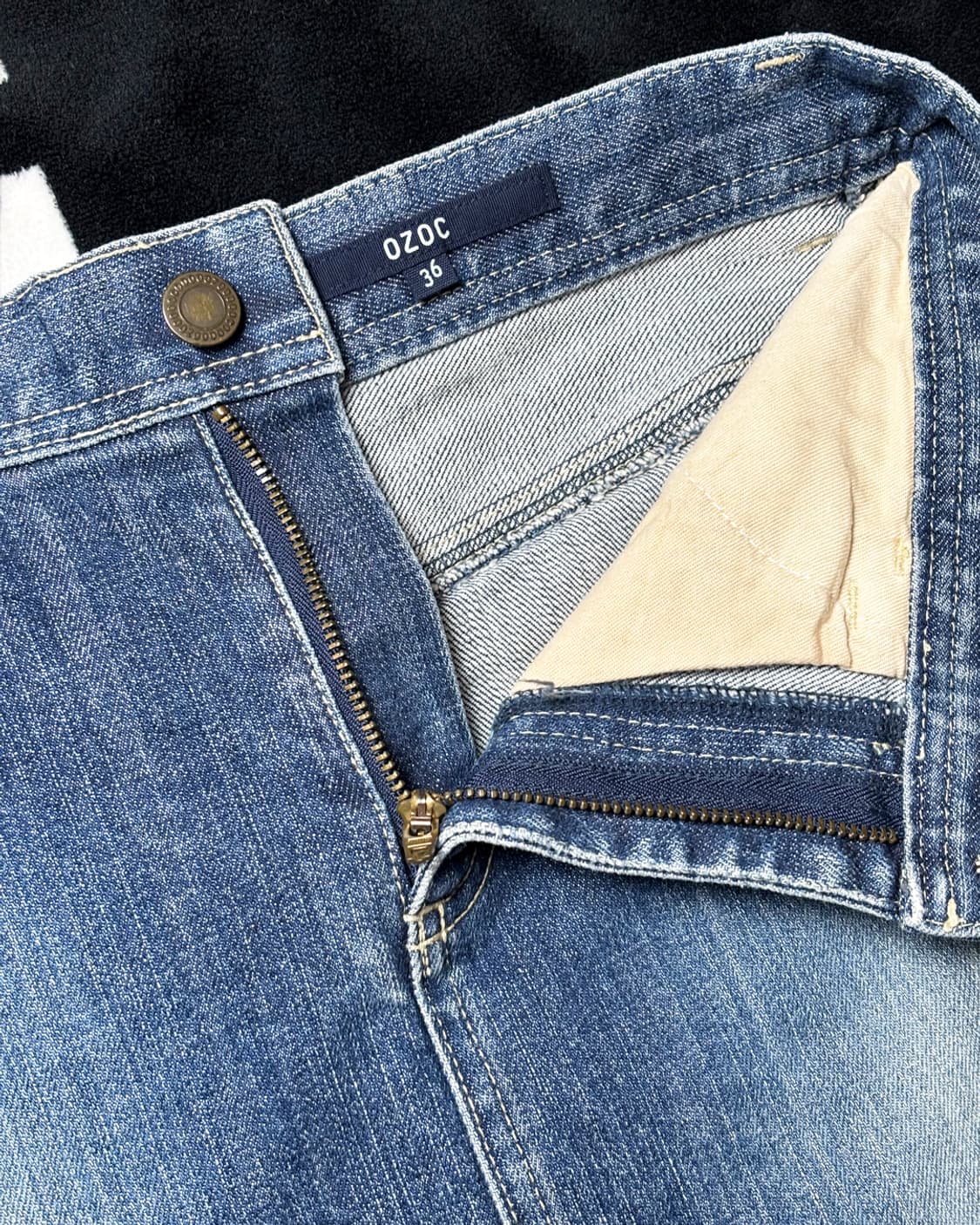 일본빈티지 OZOC 데님 스커트 상품이미지3