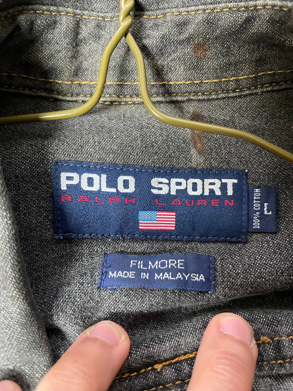 폴로 스포츠 데님셔츠 상품이미지2