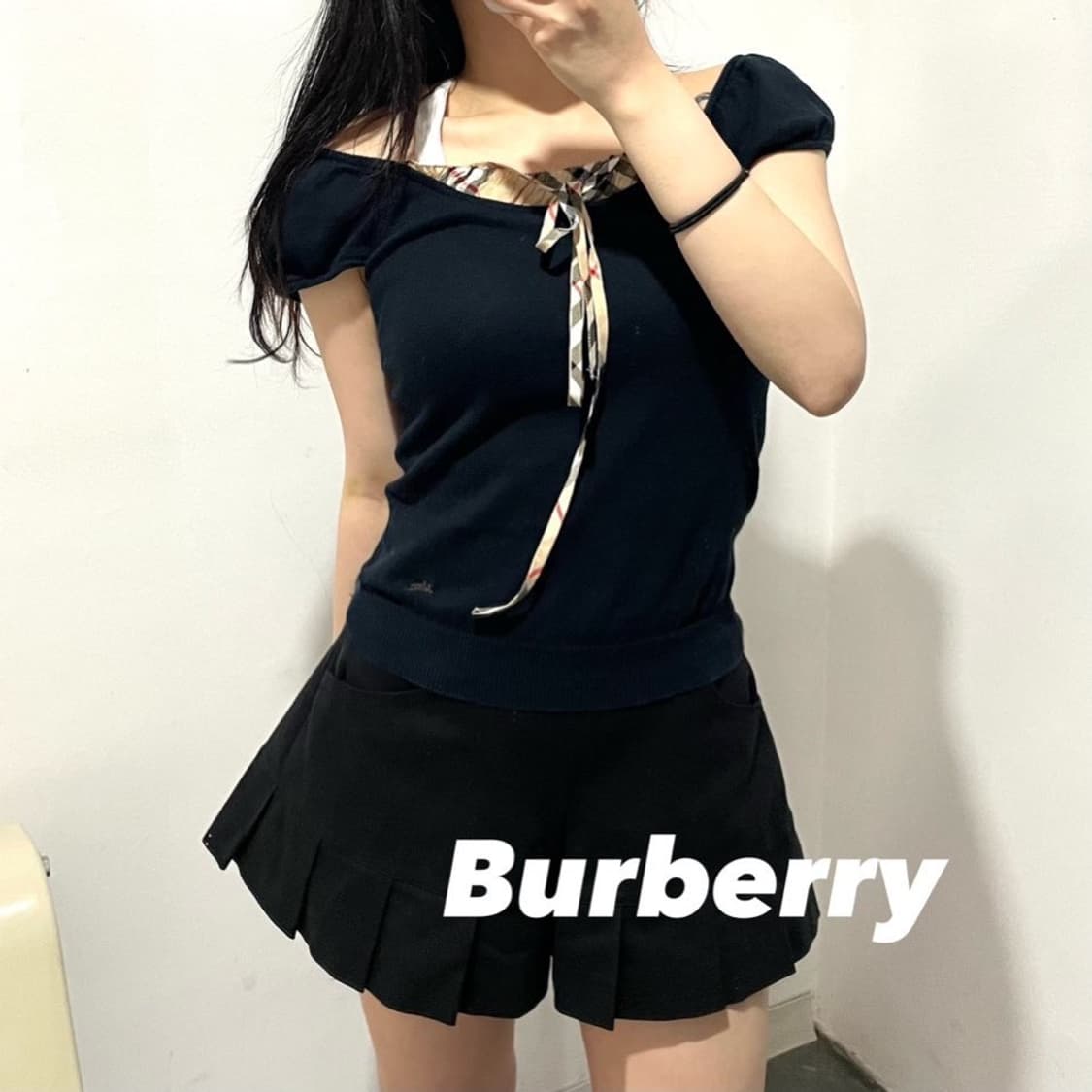 버버리 코튼 슬리브리스 상품이미지1