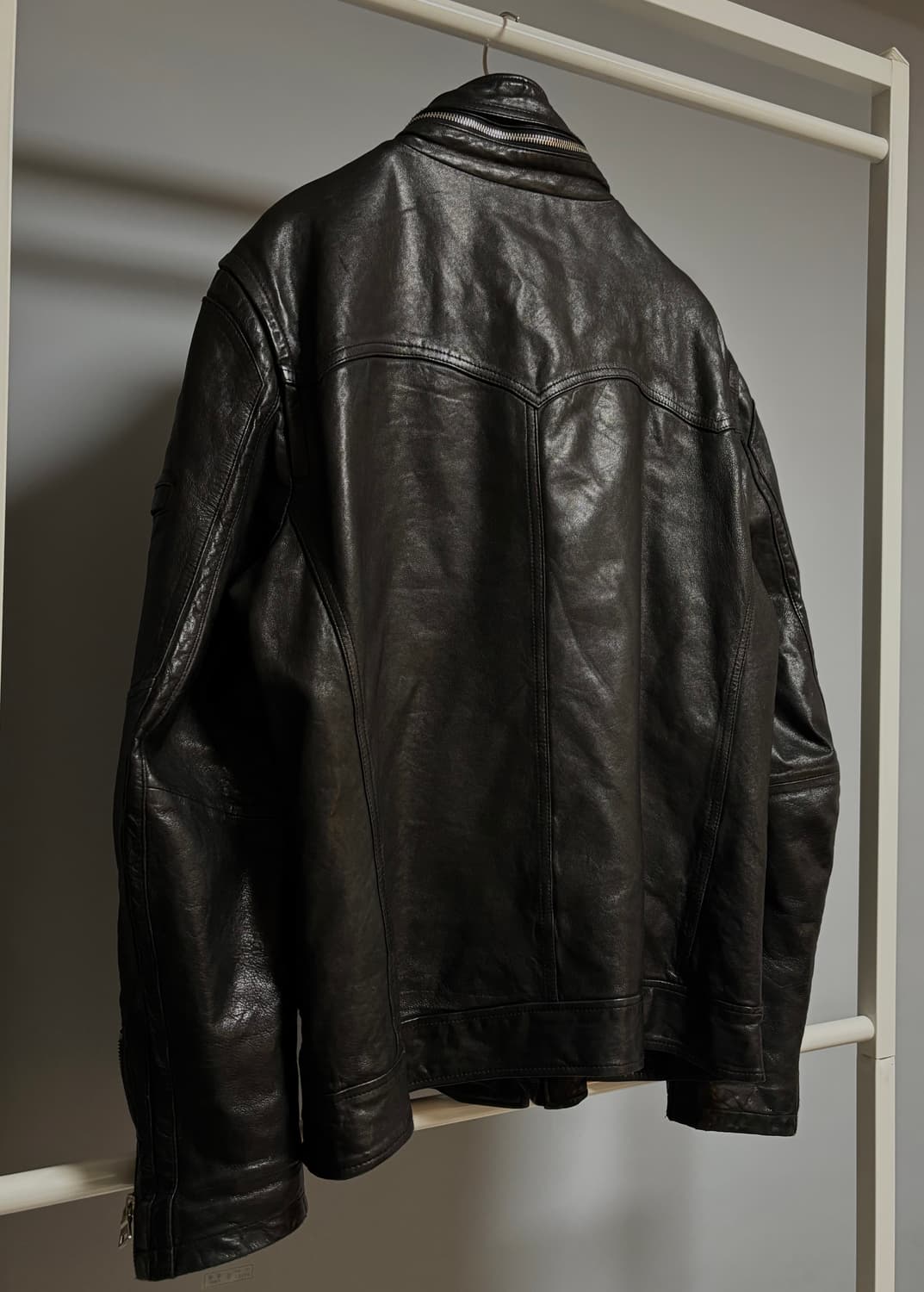 밀리터리 레더 자켓  상품이미지2