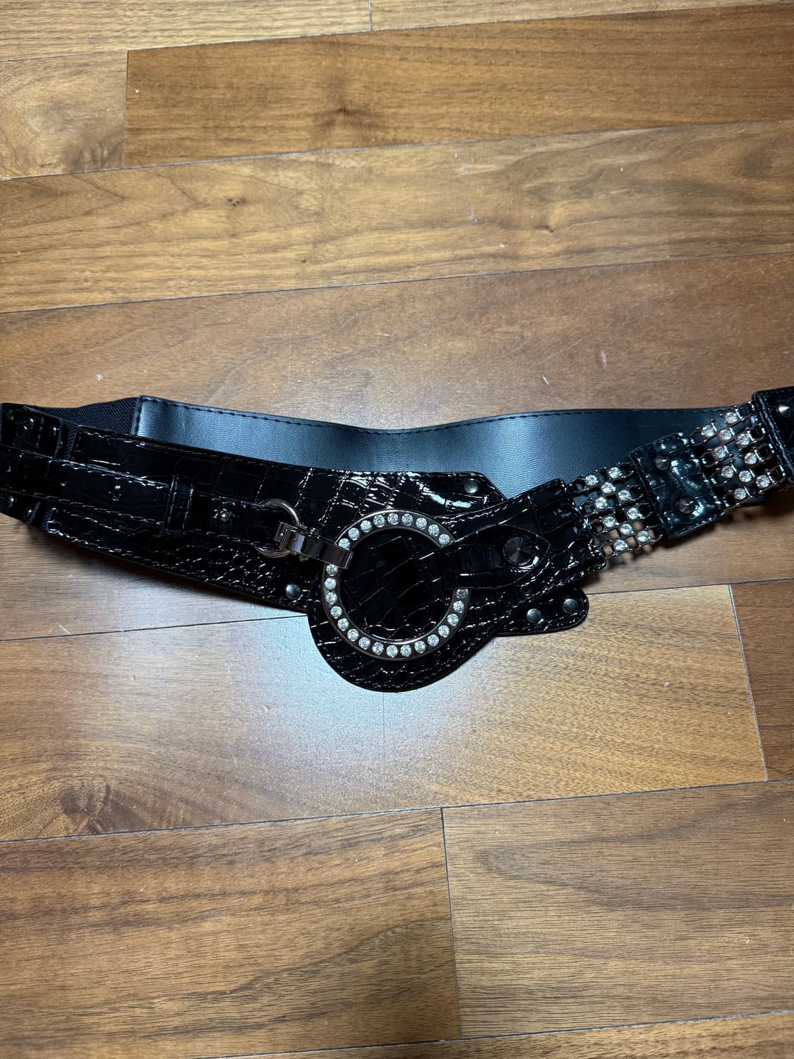 갸루 벨트 d.i.a깔 큐빅 유광벨트 일본 빈티지 빅벨트 마스깔 Mars 상품이미지1