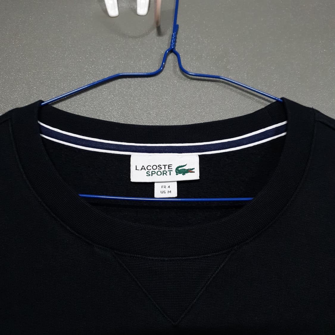 100) 라코스테 스포츠 신형 크록 맨투맨 크루넥 스웻셔츠 블랙 상품이미지6