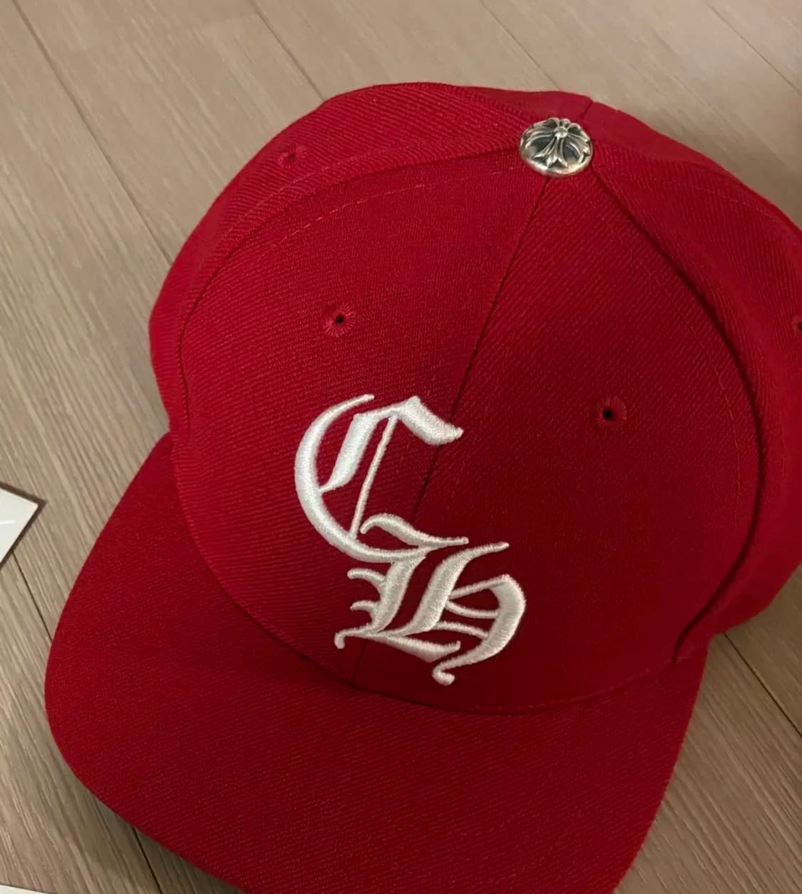 [OS] 크롬하츠 CH 베이스볼 캡 레드 화이트 크롬하츠 볼캡 모자 상품이미지2