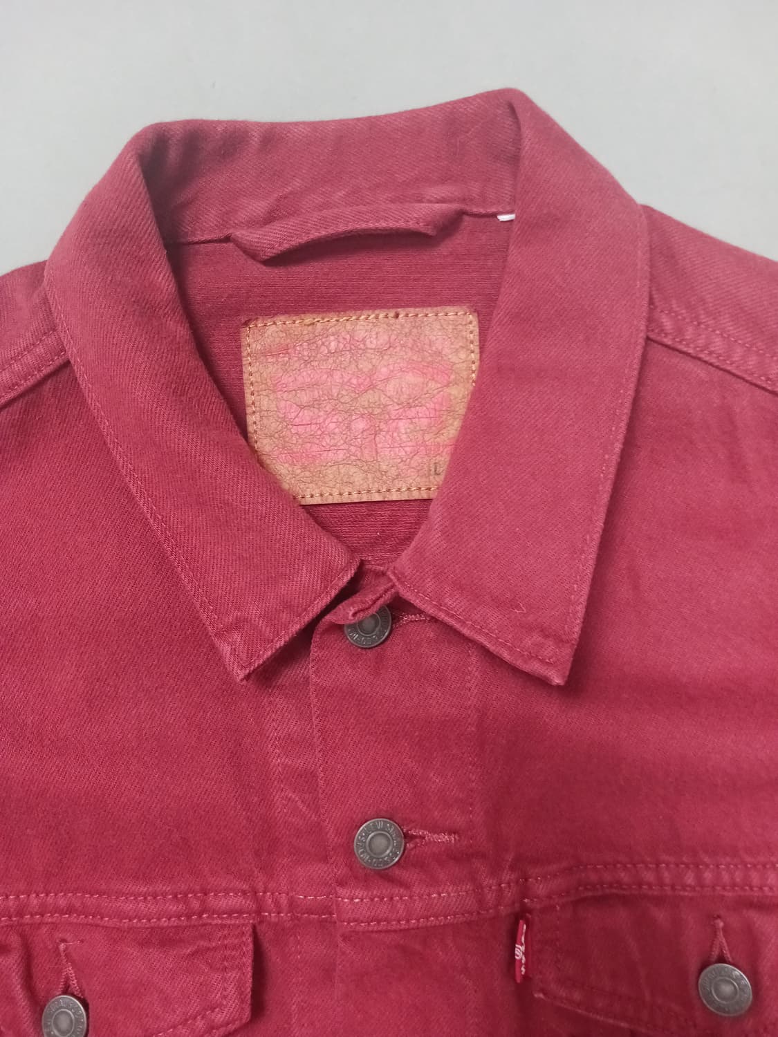 [L] 리바이스 타입3 버건디 마룬 트러커 자켓 상품이미지2