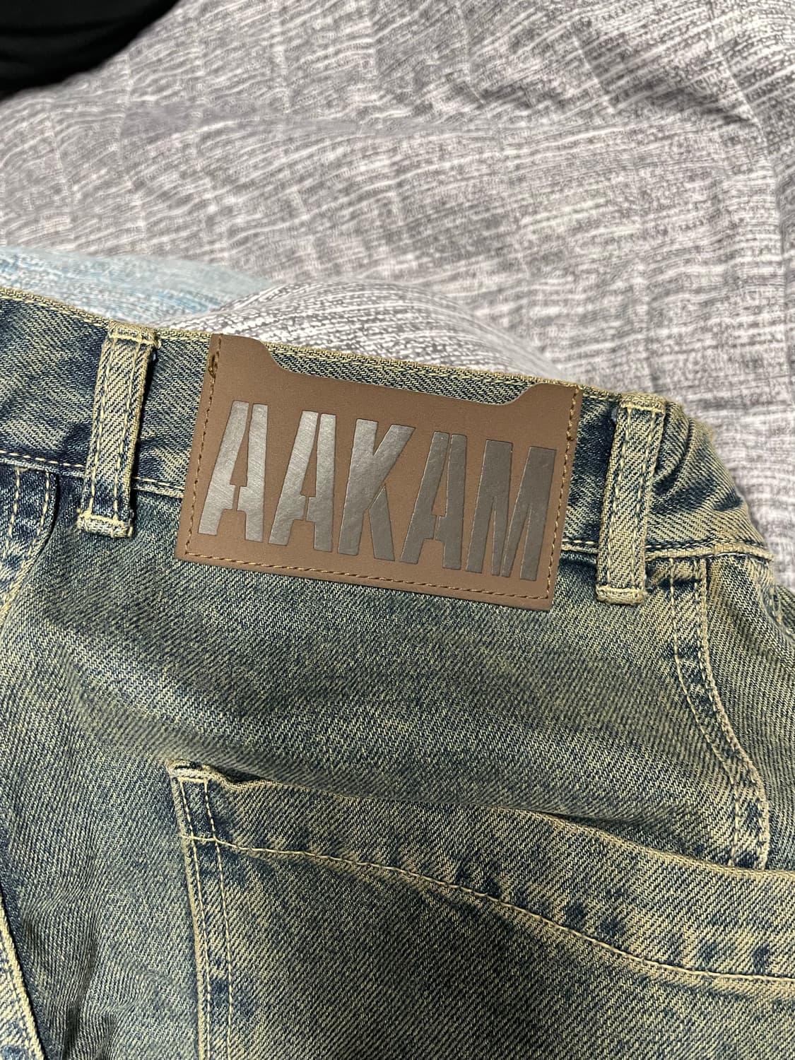 Paneled Denim Pants (Blue) 1사이즈 상품이미지5