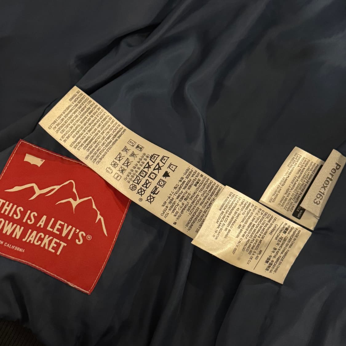 리바이스 페르텍스163 덕다운 자켓 90 상품이미지5