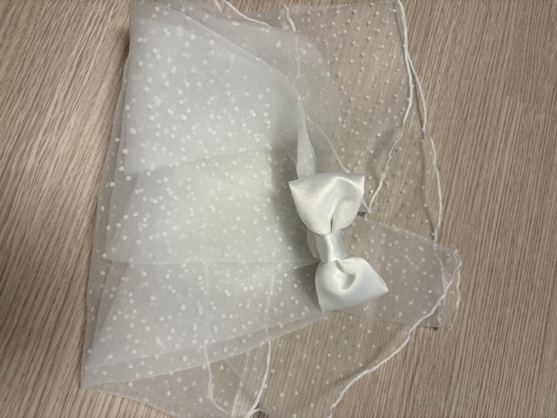 가니송 브라이덜 햅번 베일 상품이미지2