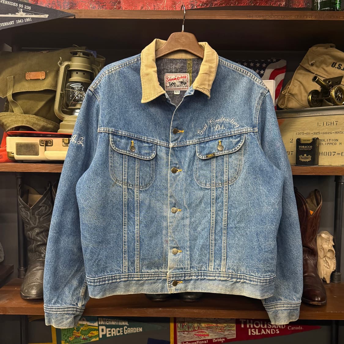 90s LEE 빈티지 리 101J 스톰 라이더 블랭킷 데님 자켓 N000 상품이미지1