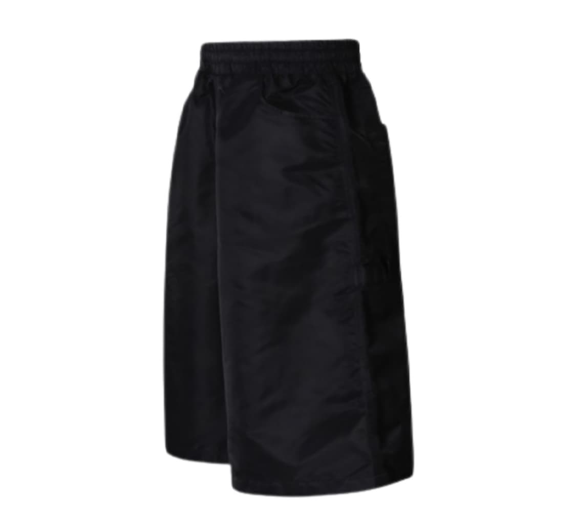 mjd 리나일론 와이드 카펜터 버뮤다 팬츠 블랙 상품이미지1