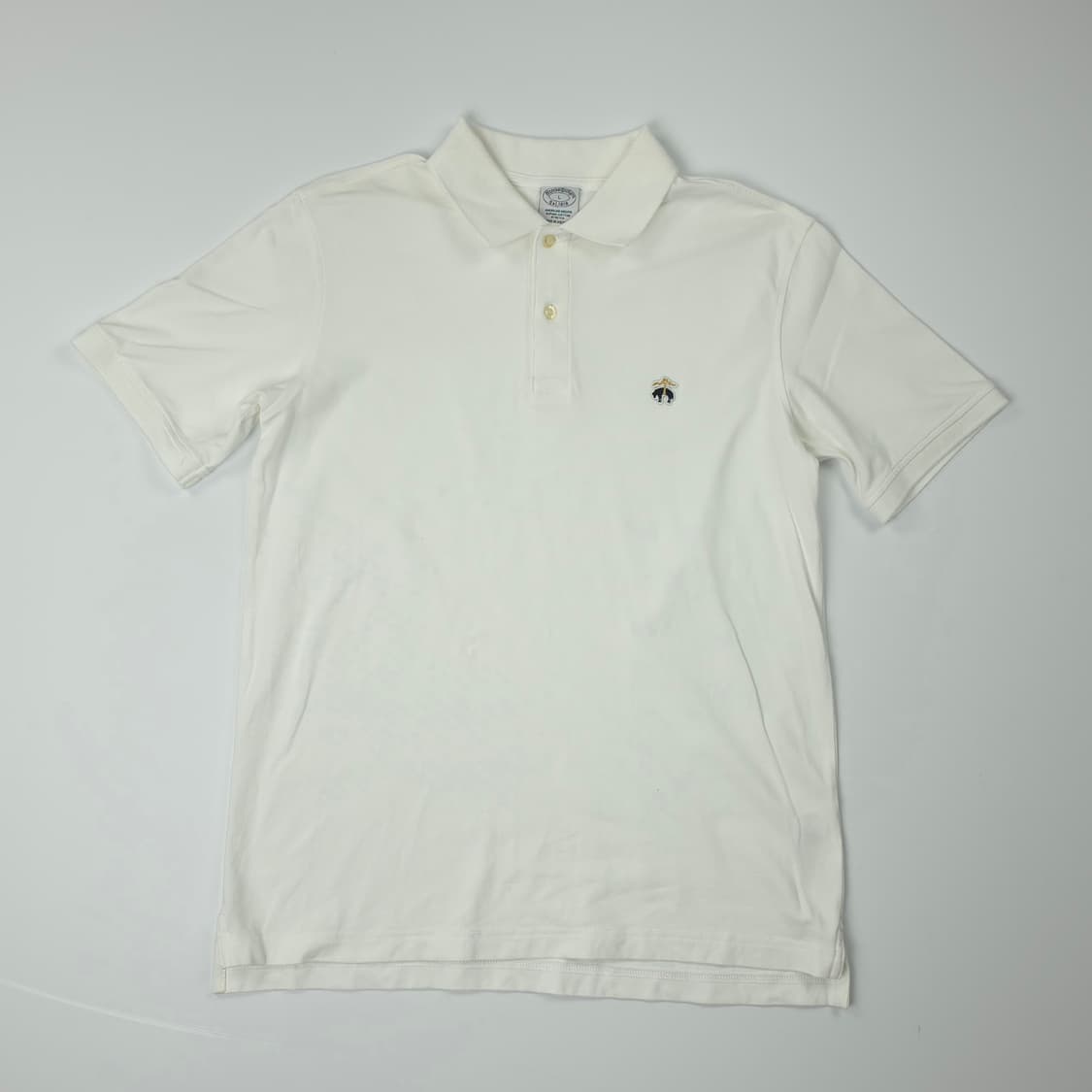 브룩스브라더스 수피마코튼 반팔카라티 화이트 (L) 상품이미지1