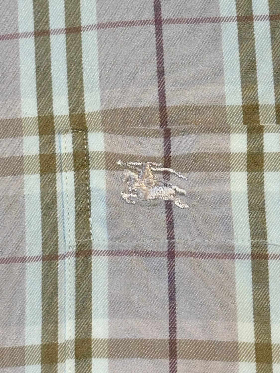 버버리 BURBERRY 포켓 노바체크 반팔셔츠 핑크 상품이미지3