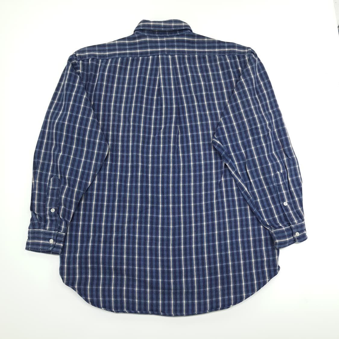 CN802 M 폴로 랄프로렌 로얄블루 플란넬 체크 긴팔 셔츠 남방 상품이미지7