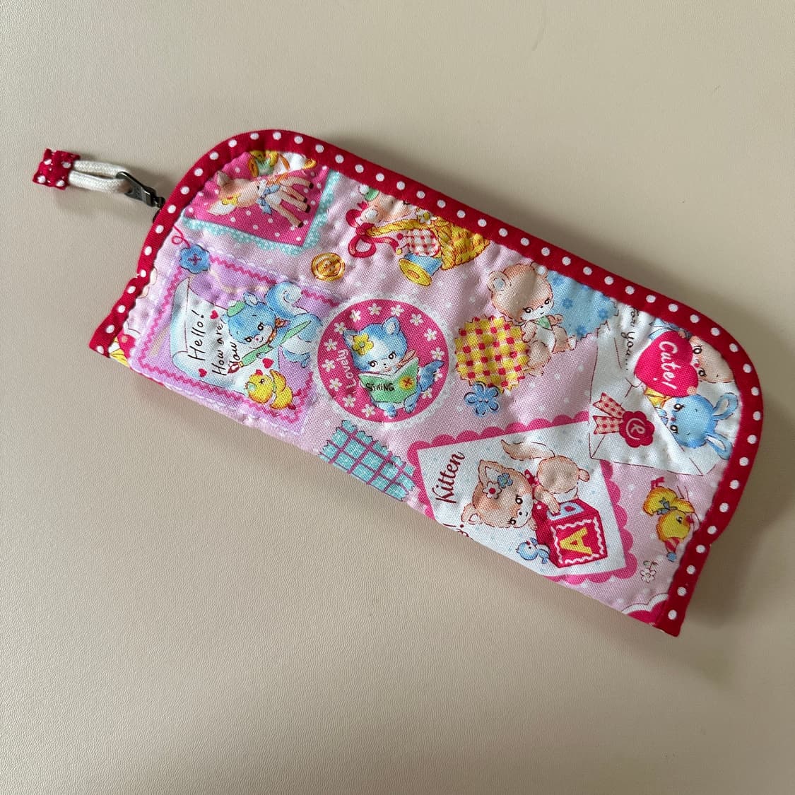 마츠야마 원단 필통 / 퀼트 필통 / 핸드메이드 상품이미지3