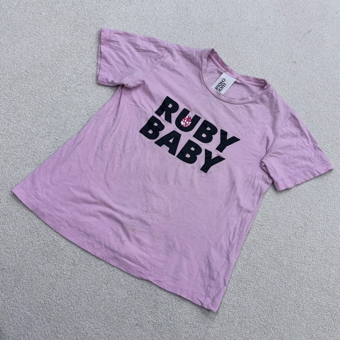 F 럭키슈에뜨 반팔 티셔츠 (오염확인) 0429E 상품이미지1